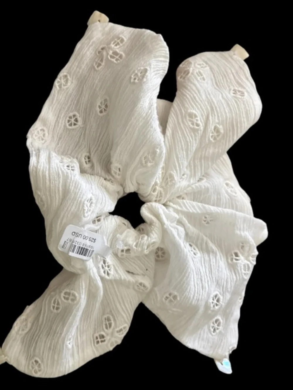 Free People Eyelet  Hair Scrunchie NWT